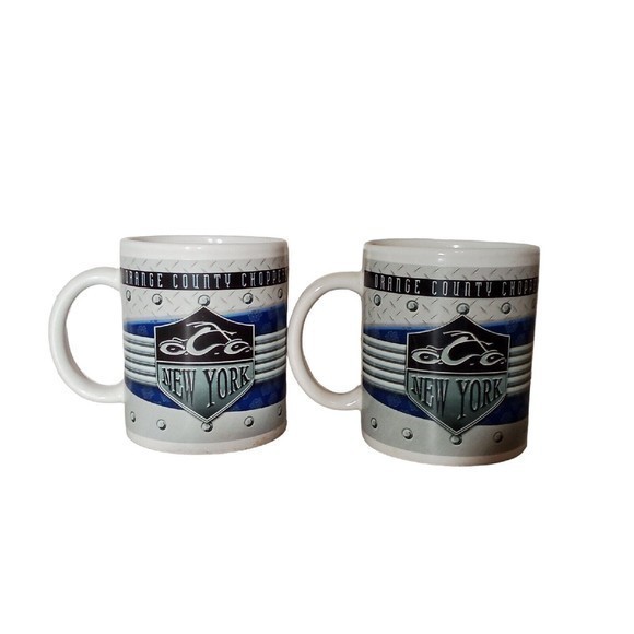 Orange County Chopper Coffee Mug Set‎ Of 2 - Picture 1 of 16